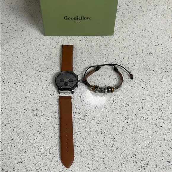 goodfellow watch and bracelet